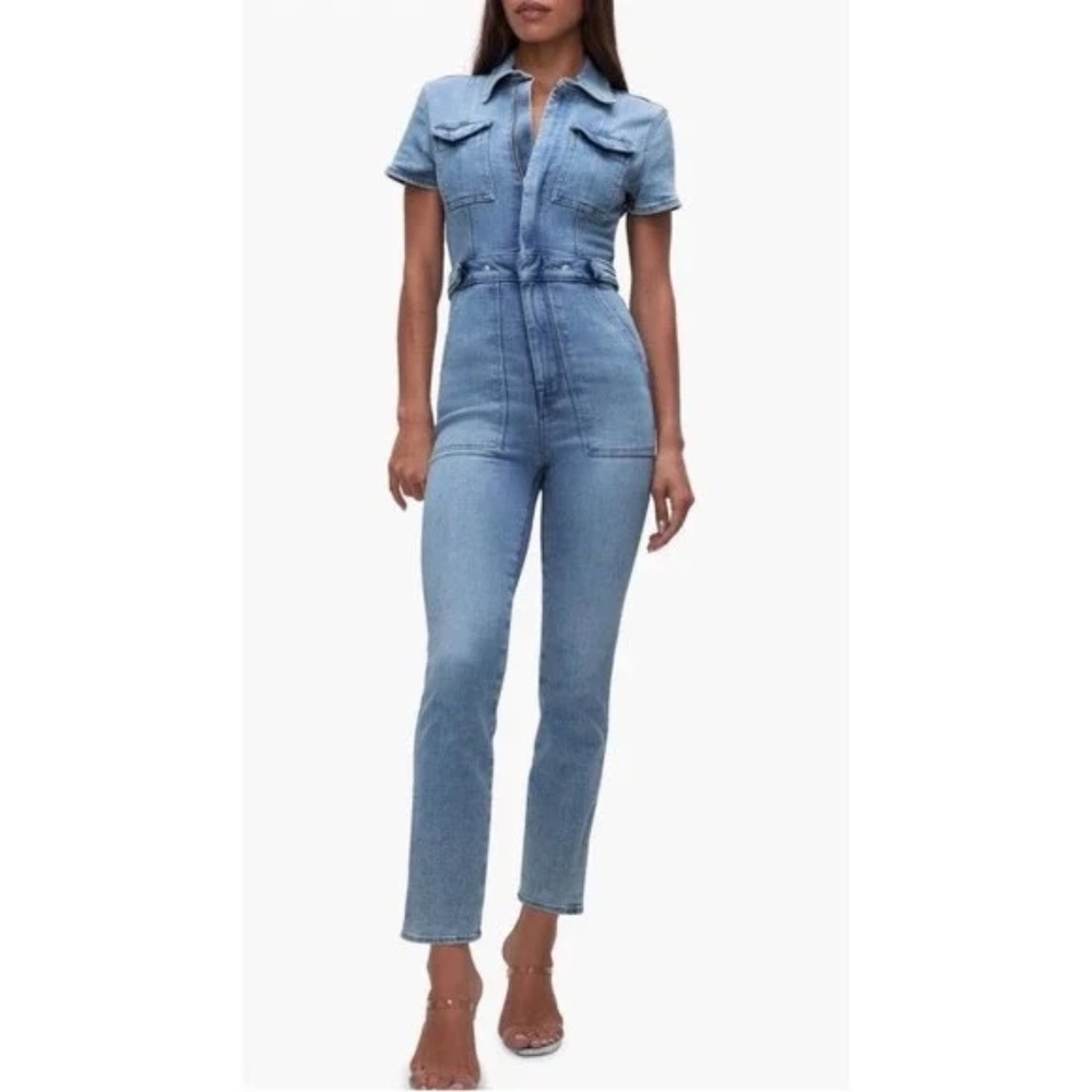 Good American Denim Jumpsuit Size 2